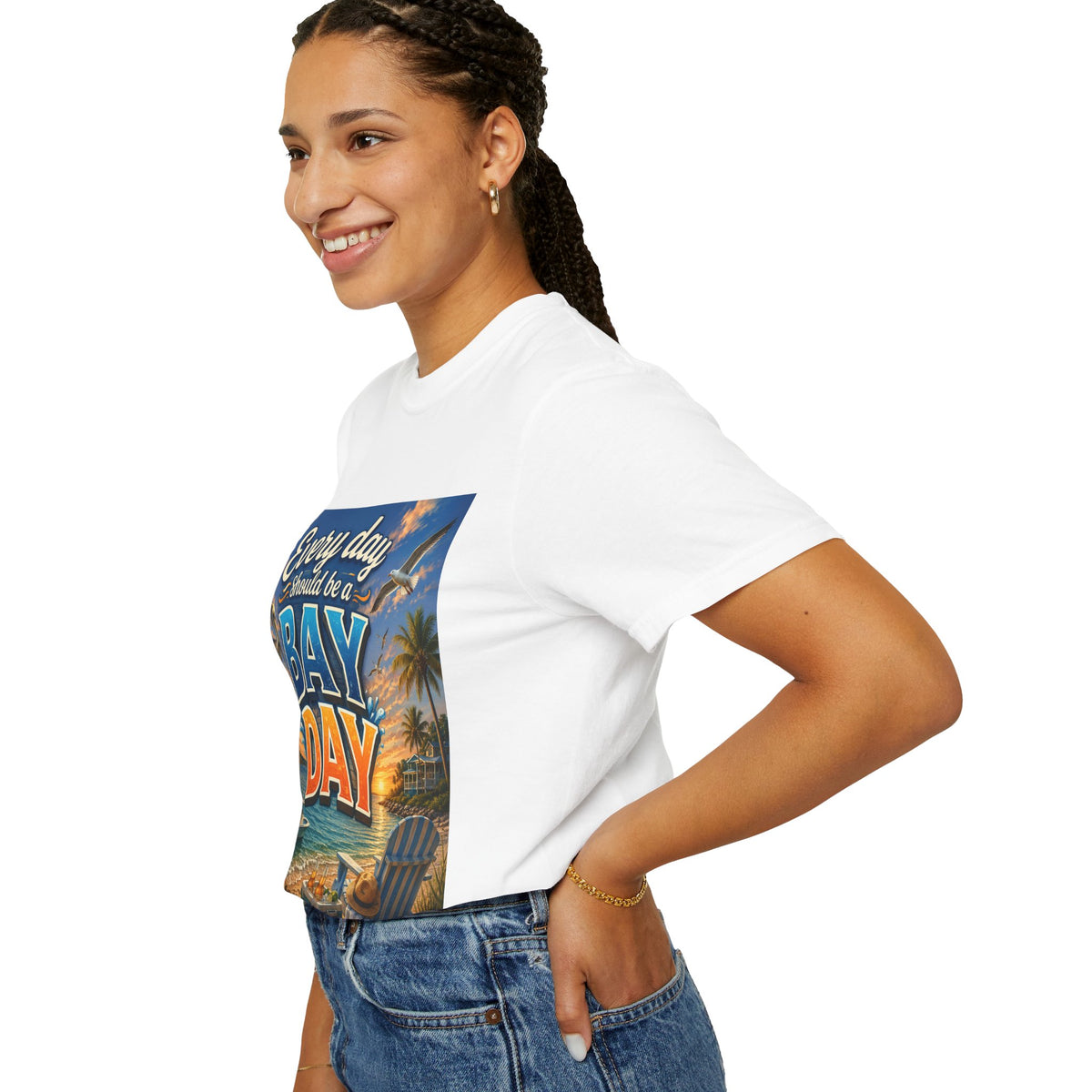Every Day Should Be a Bay Day T-Shirt — Beach Vacation Coastal Graphic Tee