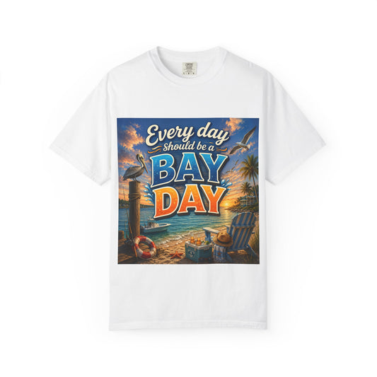Every Day Should Be a Bay Day T-Shirt — Beach Vacation Coastal Graphic Tee