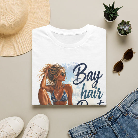 Bay Hair Don't Care T-Shirt — Beachy Bikini Summer Tee